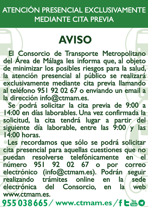 AVISO CITA PREVIA